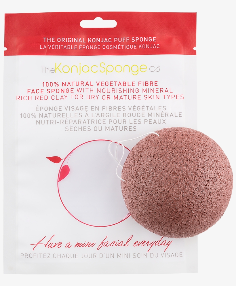 Konjac Facial Puff Sponge French Clay, transparent png