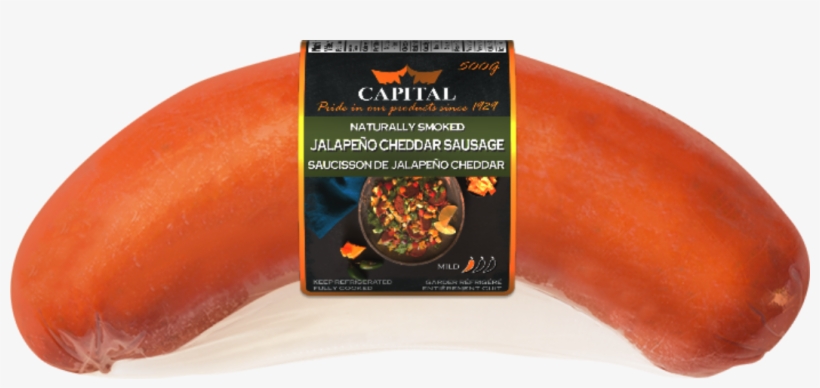 Jalapeno Cheddar Sausage 500g - Cervelat, transparent png