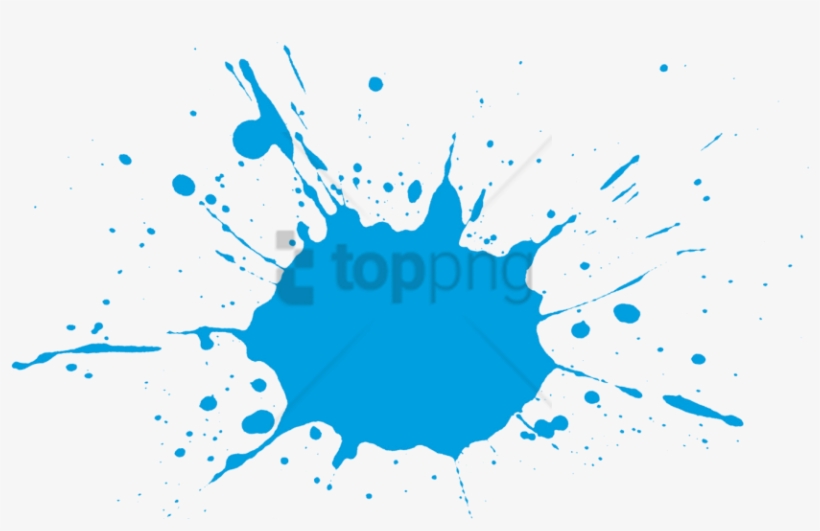 Free Png Download Colorful Paint Splatter Png Png Images - Blue Paint Splatter Png, transparent png