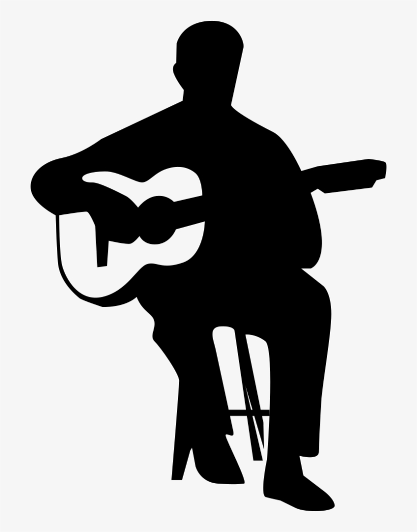 Guitar Player Png - Guitar Player Silhouette Vector, transparent png