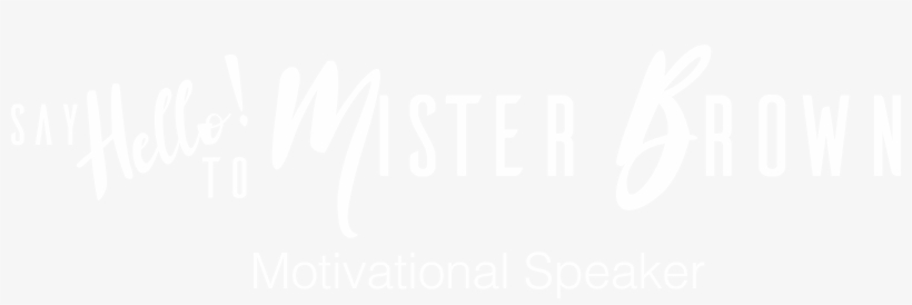 Hello Mister Brown - Calligraphy, transparent png