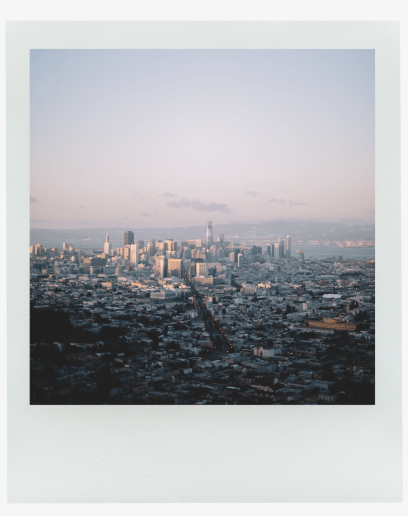 Polaroid Psd Mockup Template - San Francisco, transparent png