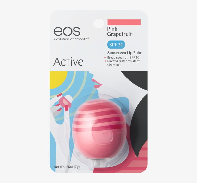 Pink Grapefruit With Spf - Eos Active, transparent png