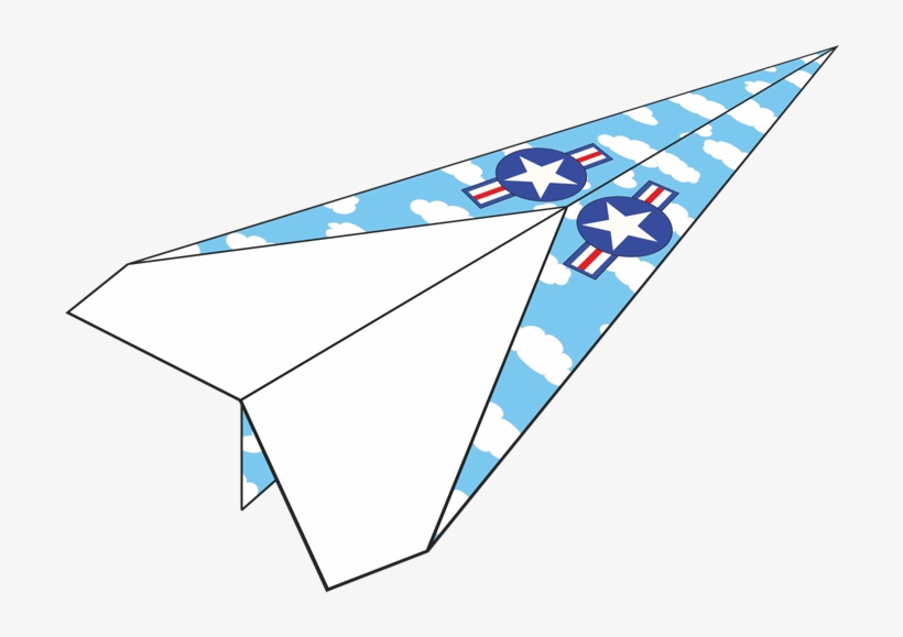 Image Of Plane - Free Printable Folding Airplane, transparent png