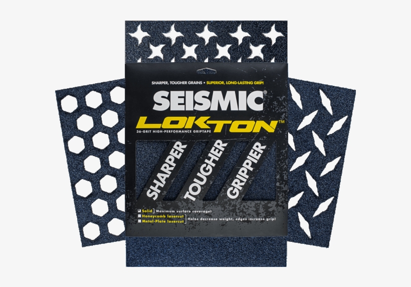 Griptape Seismic Lokton Metal-plate - Grip Tape, transparent png