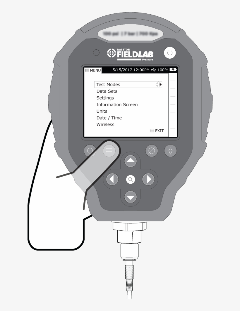 To Activate The Test Mode, Open The Menu By Pressing - Gadget, transparent png