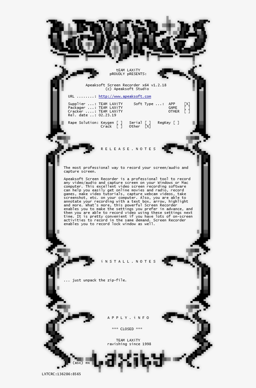 Nfo Converted File For Installation/activation & Release - Parallel, transparent png