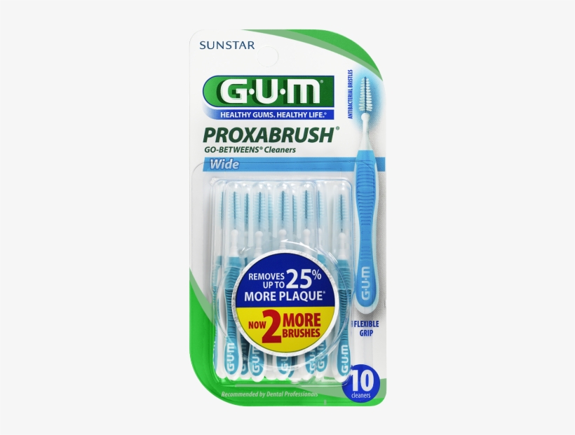 Gum Proxabrush Go-between Cleaners, Wide, 10 Ct - Gum Proxabrush, transparent png