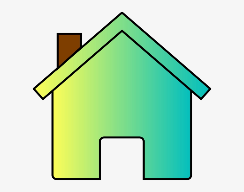 Original Png Clip Art File Yellow/blue Fade House Svg, transparent png