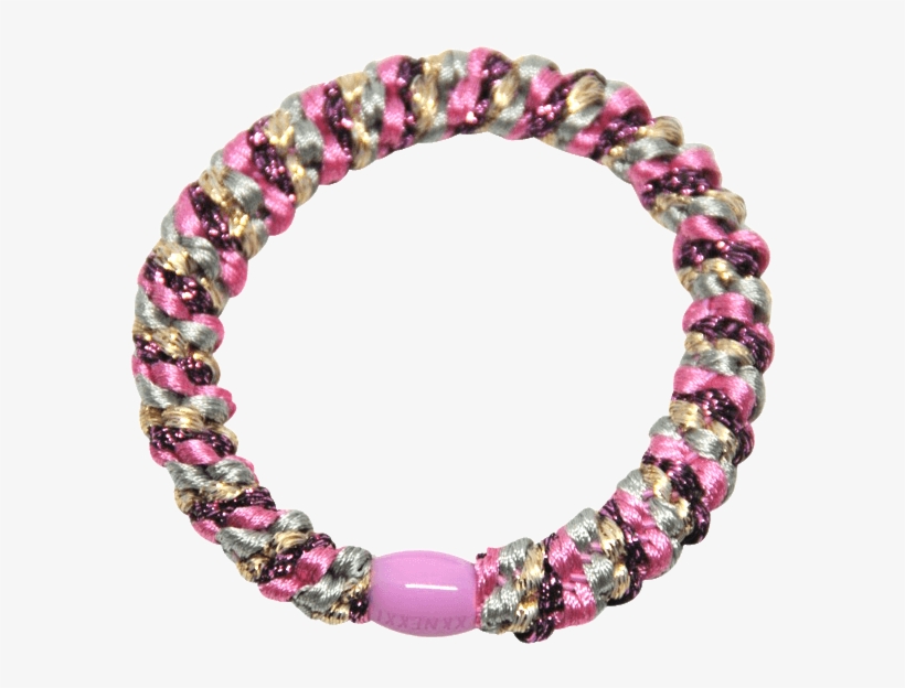 Bon Dep Kknekki Hårstrikk Pink Glitter - Bracelet, transparent png