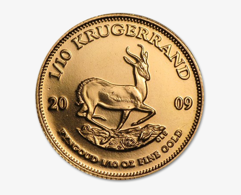 We Buy Coins - Gold Krugerrand 1 10 Oz, transparent png