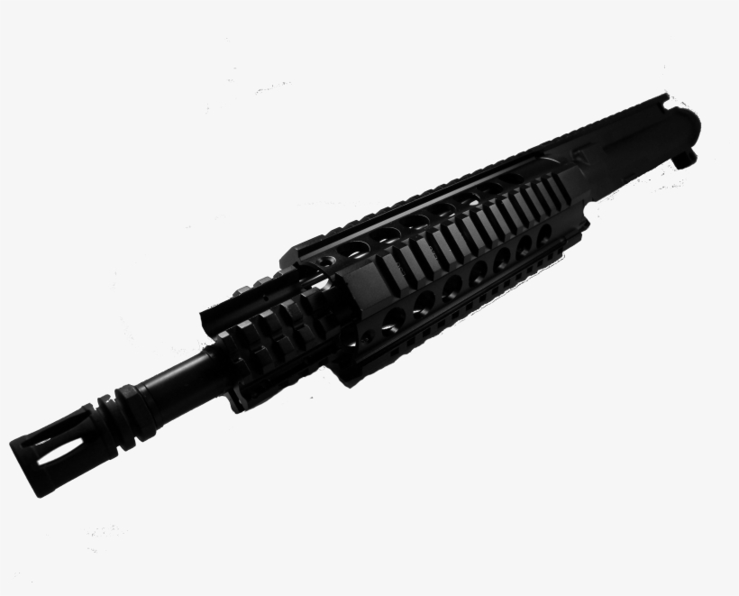 56 Ar-15 Custom Upper With 8″ Melonite Barrel 1/9 Twist - Firearm, transparent png