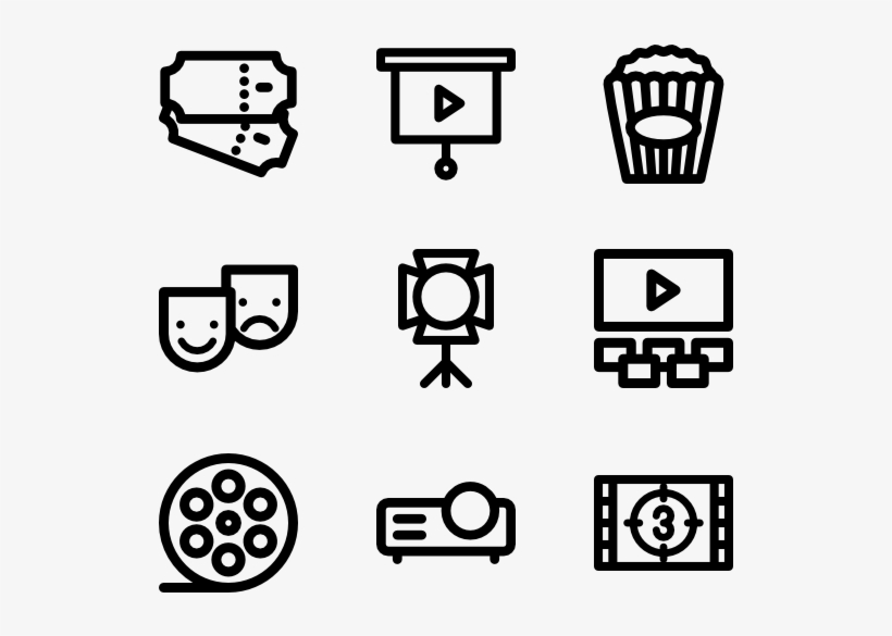 Movies And Cinema Lineal - Teacher Icon, transparent png