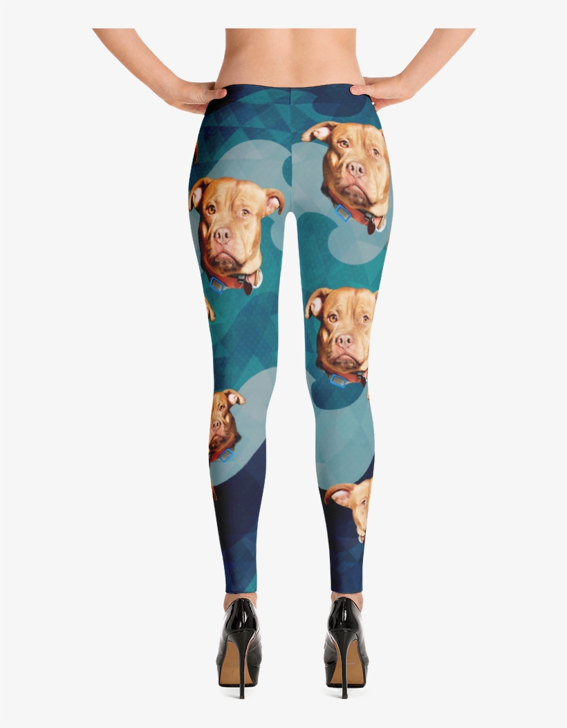 Funny Personalize Legging With Your Dog Face - Leggings, transparent png