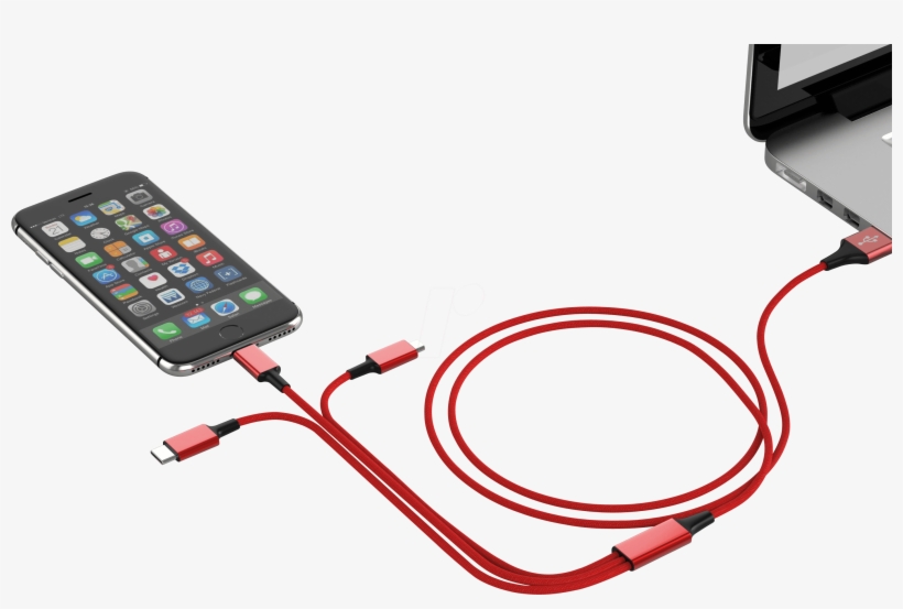 Charging Cable, Usb > Micro Usb, Lightning & Usb C, - Usb Cable, transparent png