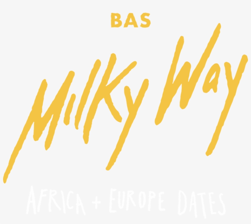 Bas Milky Way Tour - Calligraphy, transparent png