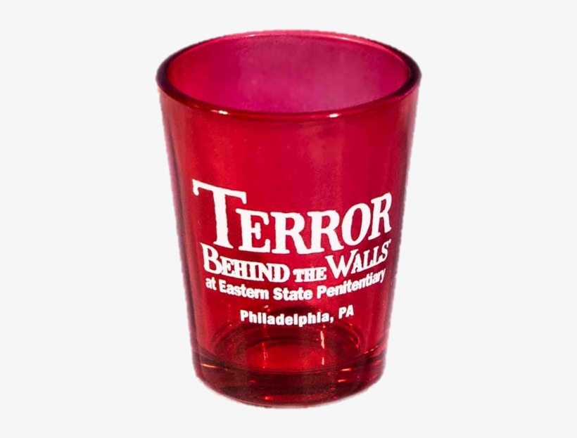 Terror Behind The Walls Red Shot Glass Eastern State - Eastern State Penitentiary, transparent png