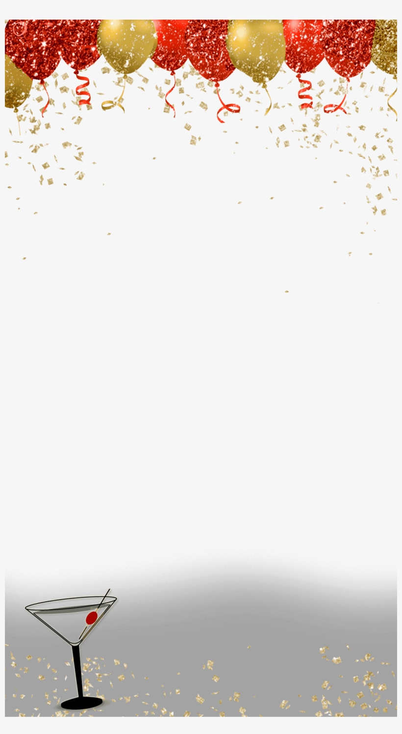 Red And Gold Balloons - Filterpop 30 Birthday, transparent png