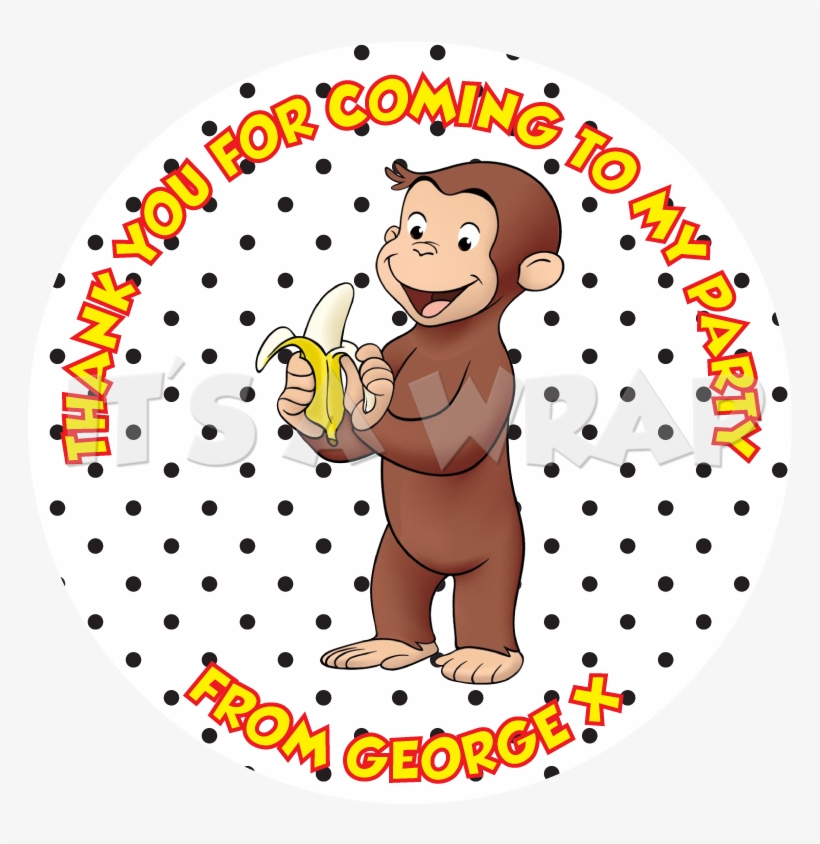 Curious George Sweet Cone Stickers - Mind Blowing Mandela Effects, transparent png