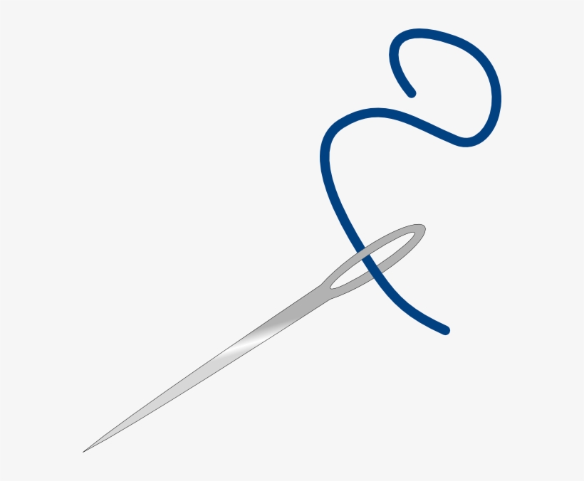 Tread Clipart - Needle Pulling Thread Clipart, transparent png