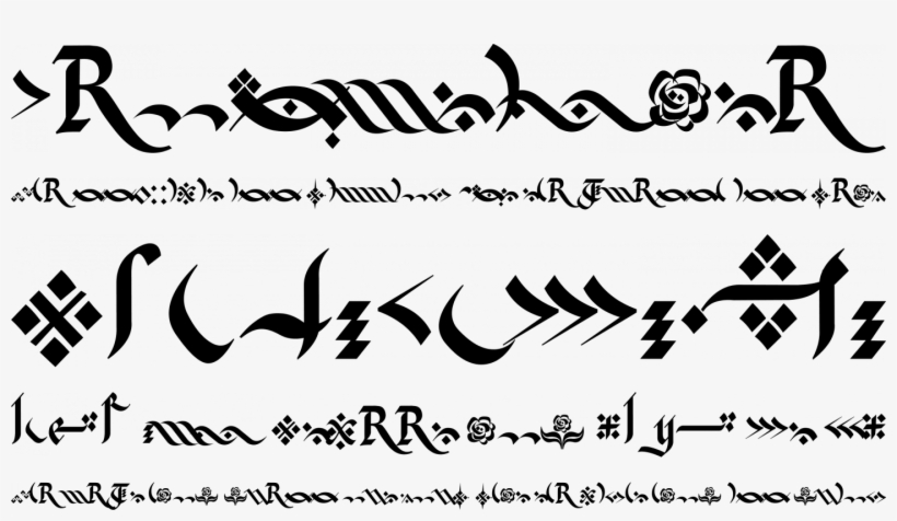 Kingthings Flourishes Font Phrases - Calligraphy, transparent png