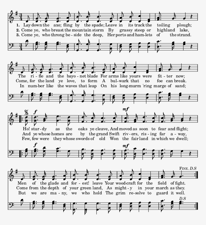 Third Staff, Bass Clef, Last Note Of Third Full Measure - Last Christmas Noten, transparent png