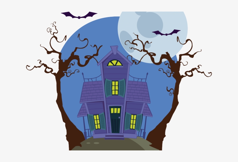 Haunted House Clipart Halloweenhaunted - Vector Graphics, transparent png