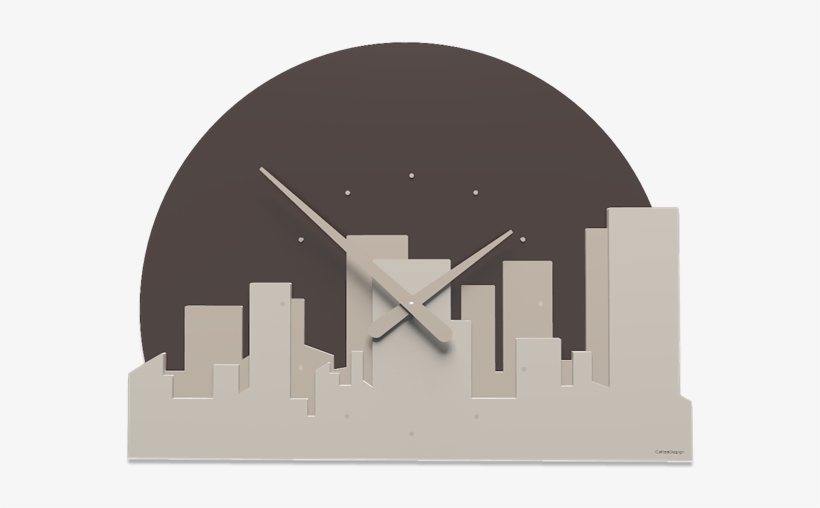 Callea Design Orologio Skyline Moderno Da Parete Legno - Orologi Moderni Da Parete, transparent png