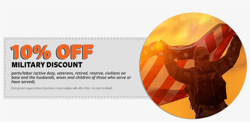10% Military Discount Parts & Labor - Flyer, transparent png