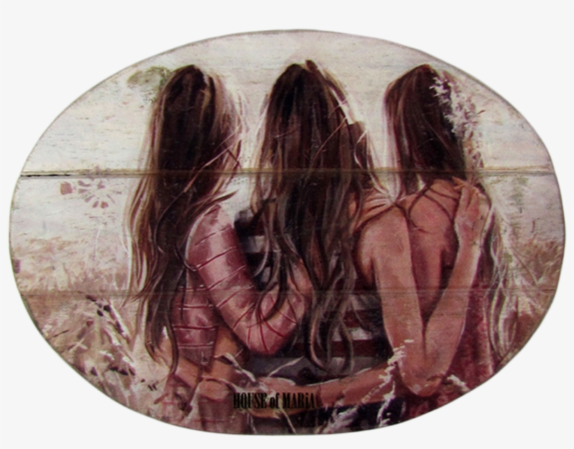 Oval Wooden Board - Girl, transparent png
