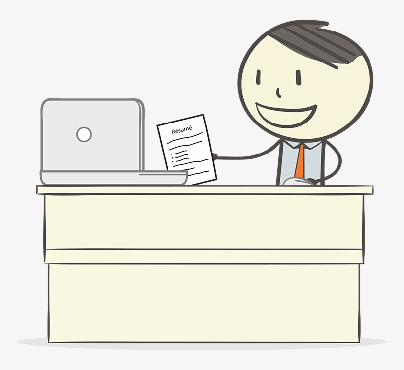 Ben The Beneficiary Sitting At Computer With A Piece - Cartoon, transparent png