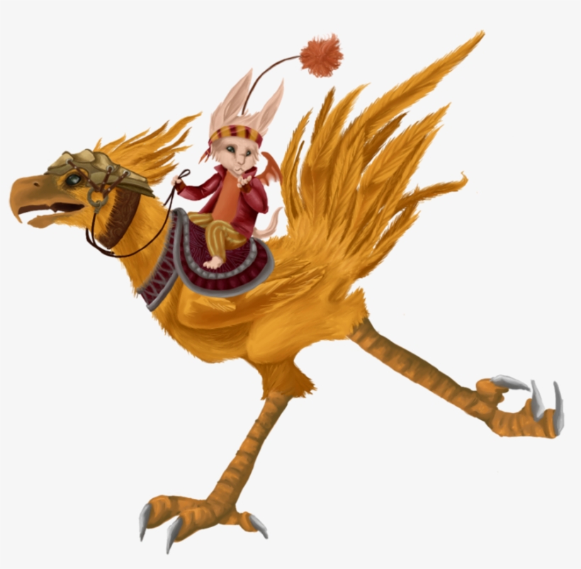 Los Chocobos Según La Frikipedia - Chocobo Running Gif, transparent png
