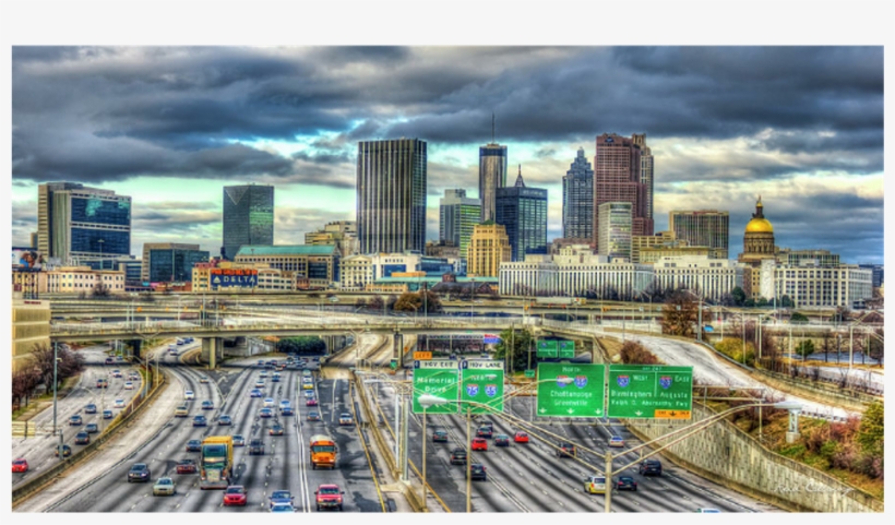 Hott Sticker - Grady Hospital In Skyline Of Atlanta, transparent png
