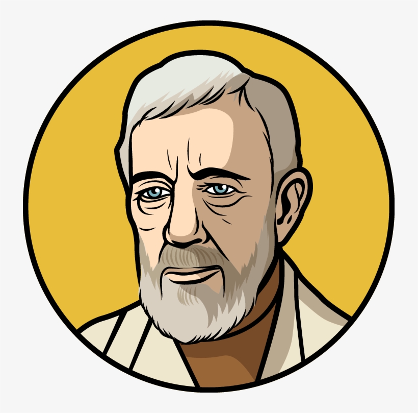Obi-wan Kenobi - Coach - Clock, transparent png