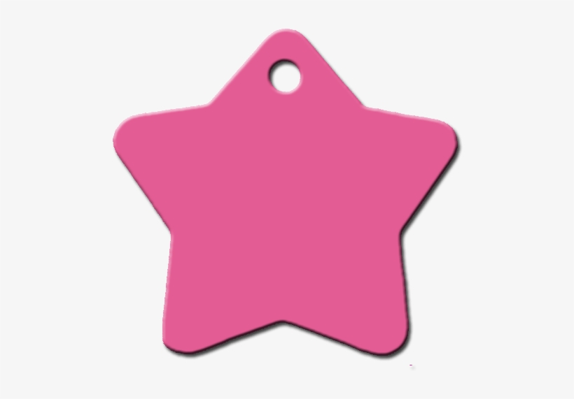 Placa Personalizada Para Perro Estrella Rosa - Circle, transparent png
