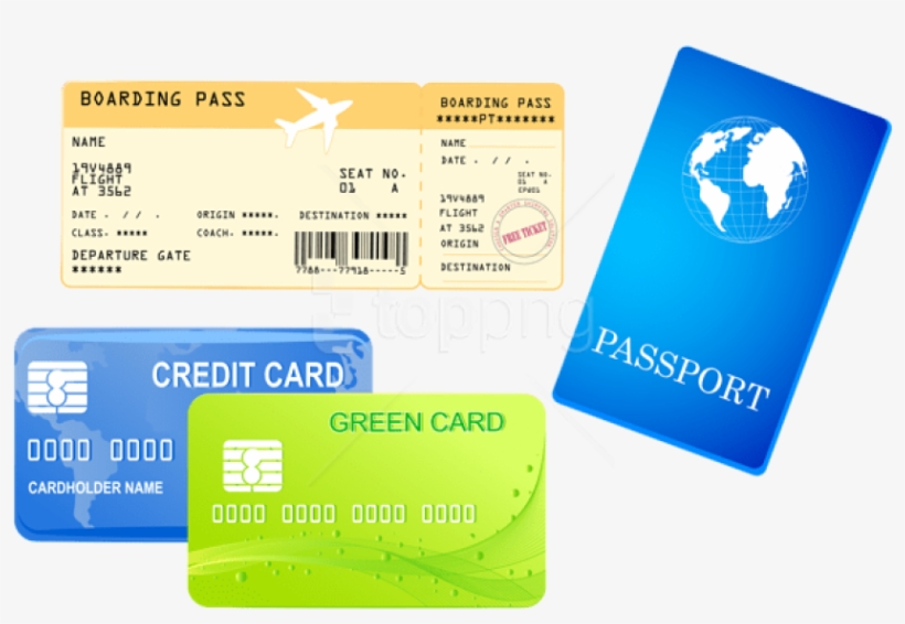 Credit Cards Ticket And Passport Png - Passport Logo Clipart, transparent png