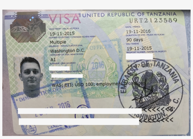 Tanzania Visa - Cash, transparent png