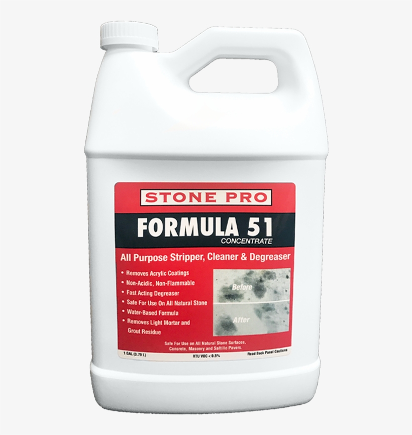 Formula 51 Stripper, De-greaser & Stain Remover - Plastic, transparent png