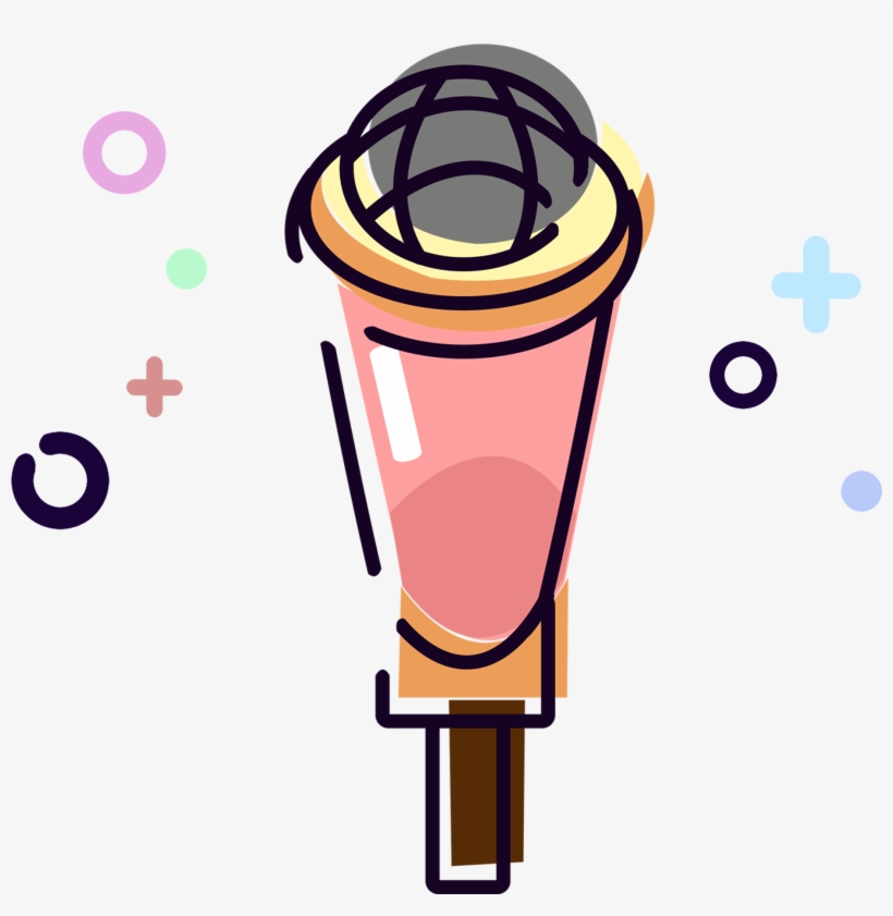 Mbe Necessità Quotidiane Microfono Cartone Animato - Psd, transparent png