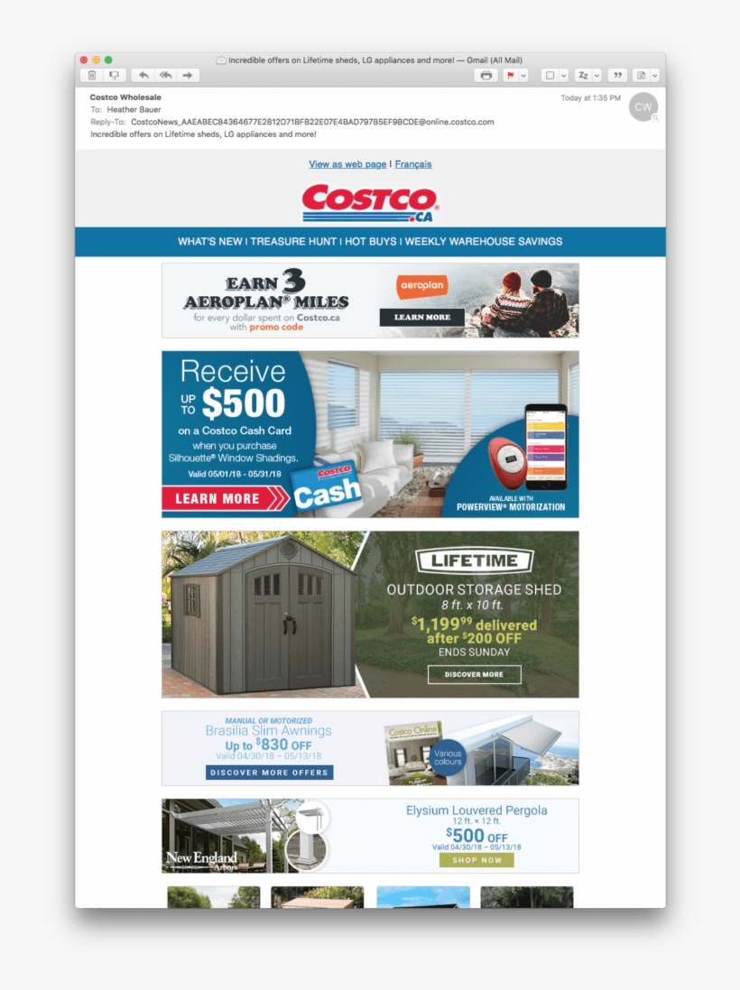 Two Email Header Images Designed For Costco's May Mailing, - Costco, transparent png