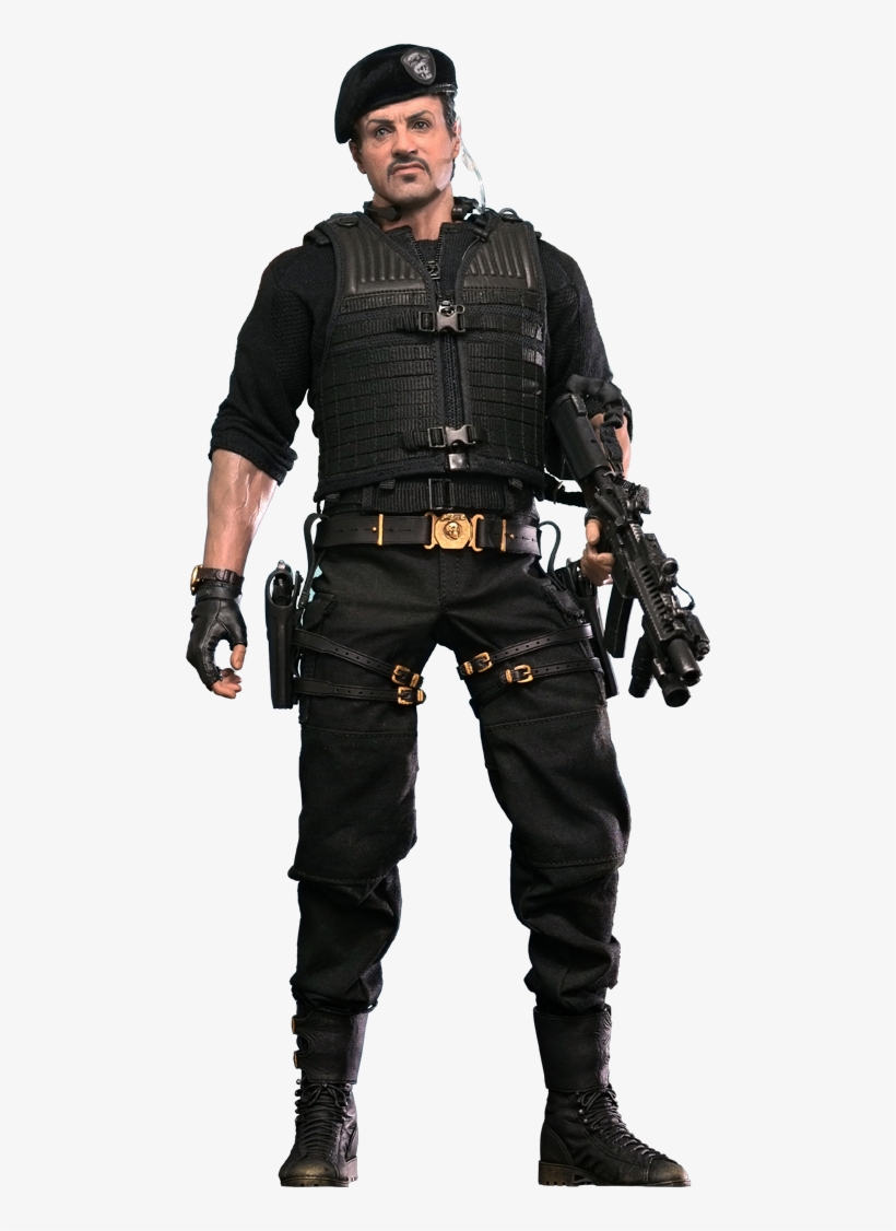 Hot Toys Barney Ross Sixth Scale Figure - Green Arrow Transparent Background, transparent png