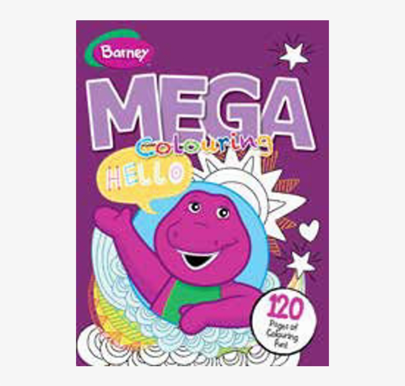 Barney 120pg Mega Colour & Activity Book, transparent png