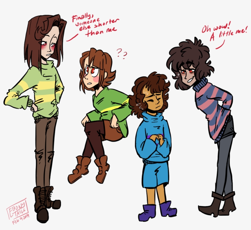 @flavor Text Chara And Then I Got Really Interested - Teen Chara, transparent png