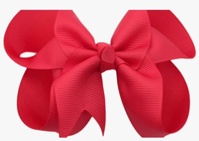 4 Inch Solid Color Boutique Hair Bows The Solid Bow - Red Hair Bow Png, transparent png