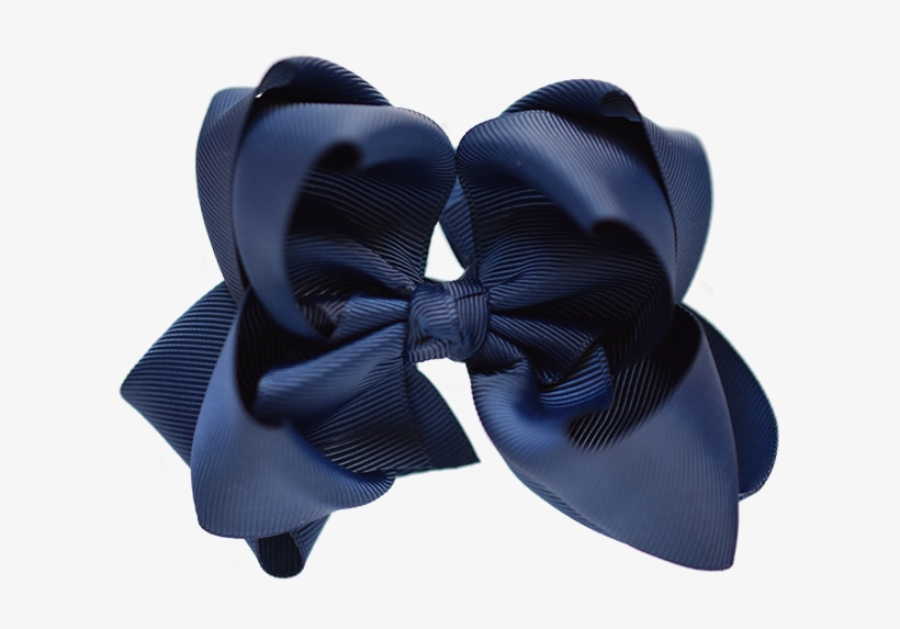 Grosgrain Ribbon Hair Bow Large Double - Satin, transparent png