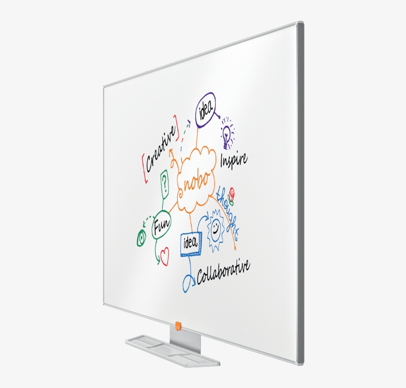 Nobo Widescreen 55" Melamine Whiteboard - Led-backlit Lcd Display, transparent png