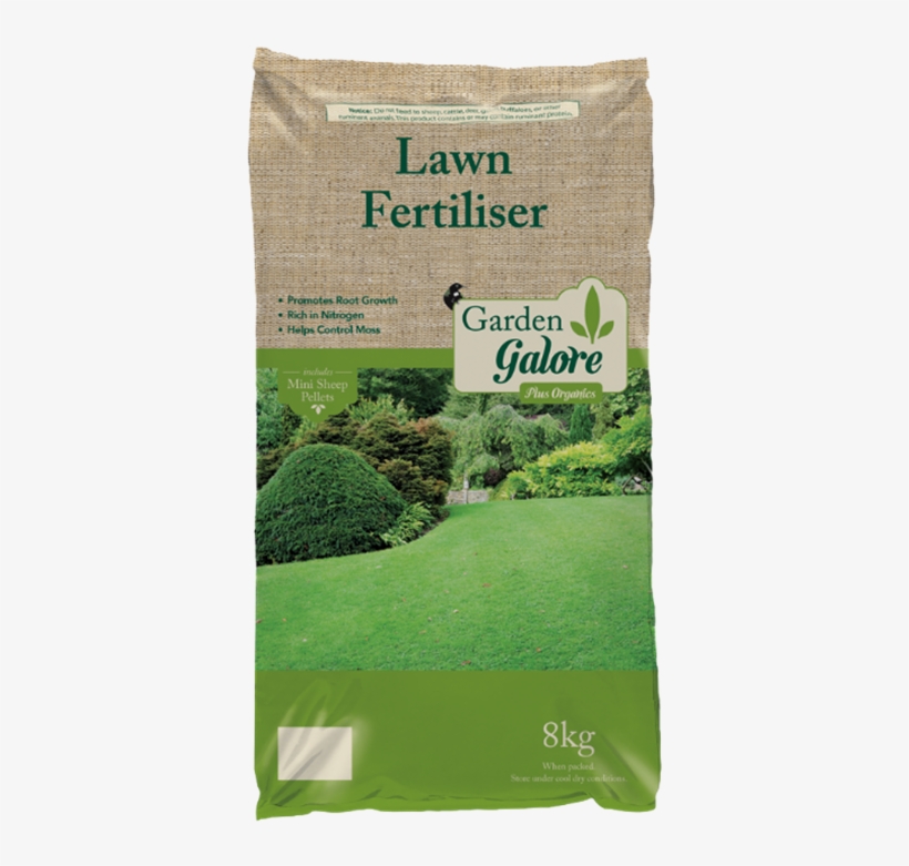 Garden Galore Lawn Fertiliser 8kg - Grass, transparent png