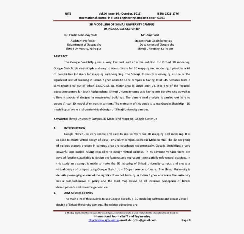 3d Modelling Of Shivaji University Campus Using Google - 'woman Composer': Page Two, transparent png