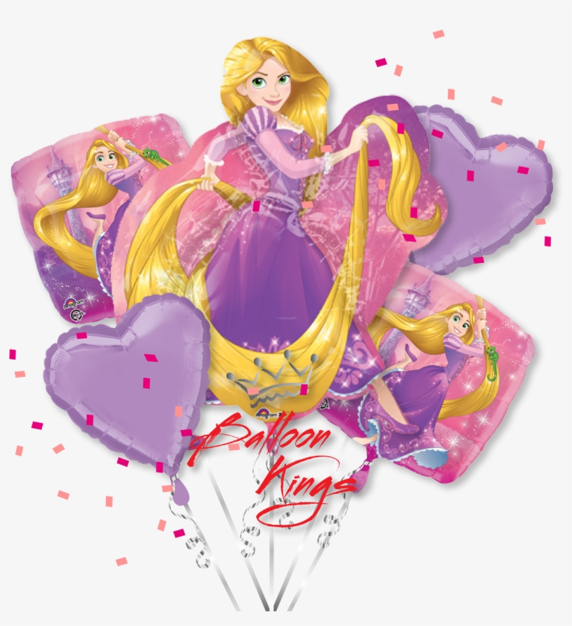 Rapunzel Bouquet - 長 髮 公主 氣球, transparent png