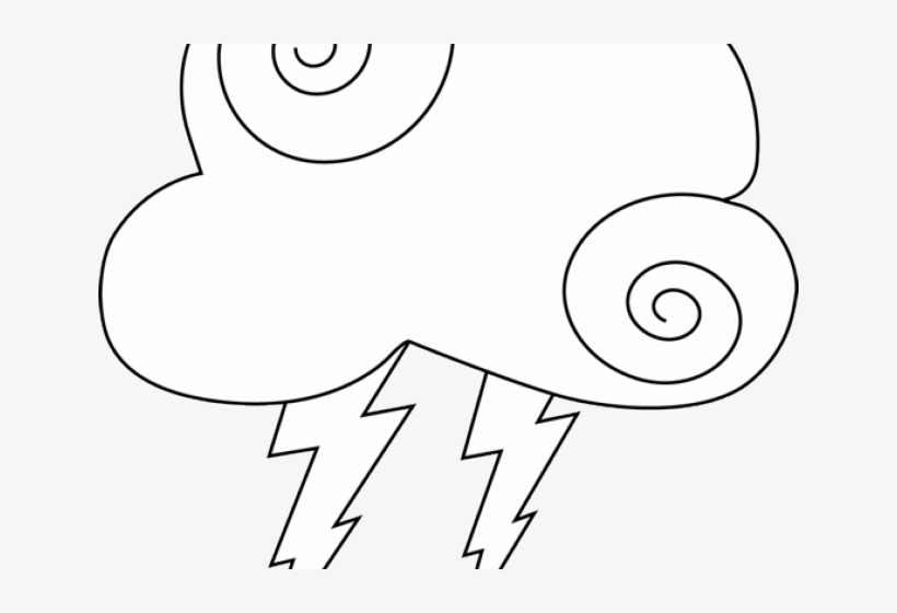 Lightning Clipart Dark Clouds - Cartoon, transparent png